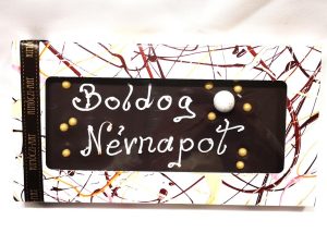 Kézműves Boldog Névnapos Étcsokoládé 100 g