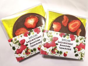 Lajosmizsei Szamócás Tejcsokoládé 50g