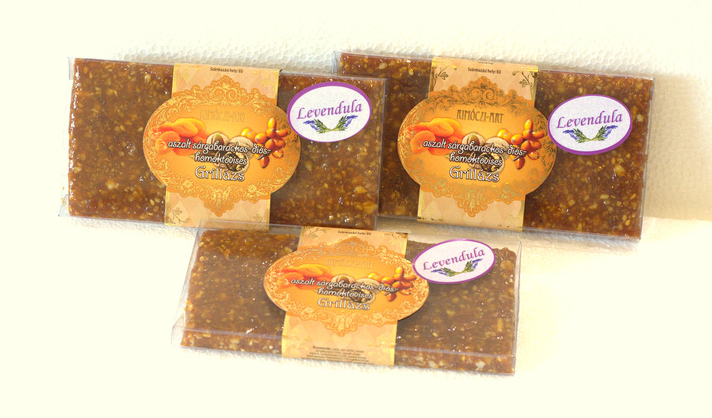 Levendulás-aszalt sárgabarackos-diós-homoktövises grillázs 90 gr