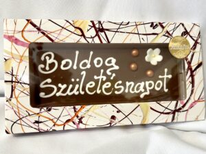 Kézműves Feliratos Tejcsokoládé ( Boldog Születésnapot ) 100 g