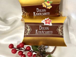 Karácsonyi Arany Párnadobozos Vegyes Praliné Válogatás 100g