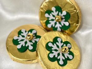 Arany Tejcsokoládé Tallér ( Zöld Hópihével ) 49 g ( storz )