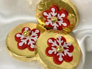 Arany Tejcsokoládé Tallér ( Piros Hópihével ) 49 g ( storz )