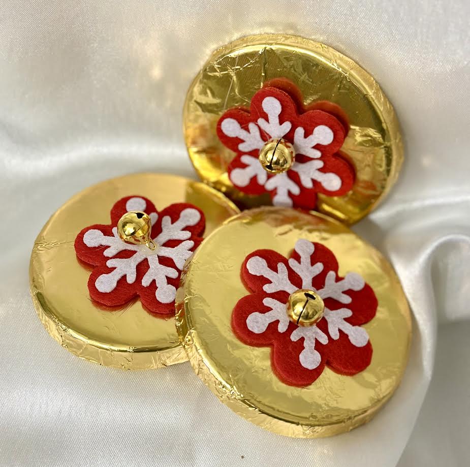 Arany Tejcsokoládé Tallér ( Piros Hópihével ) 49 g ( storz )