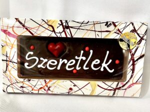 Szeretlek feliratos étcsokoládé 100g