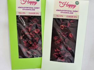 Étcsokoládé édesítőszerrel ( xilit ) aszalt vörösáfonyával 100g